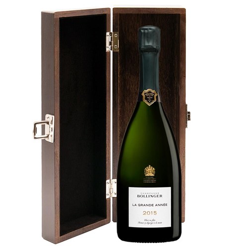Bollinger Grande Annee 2015 Vintage 75cl in Elm Wood Gift Box